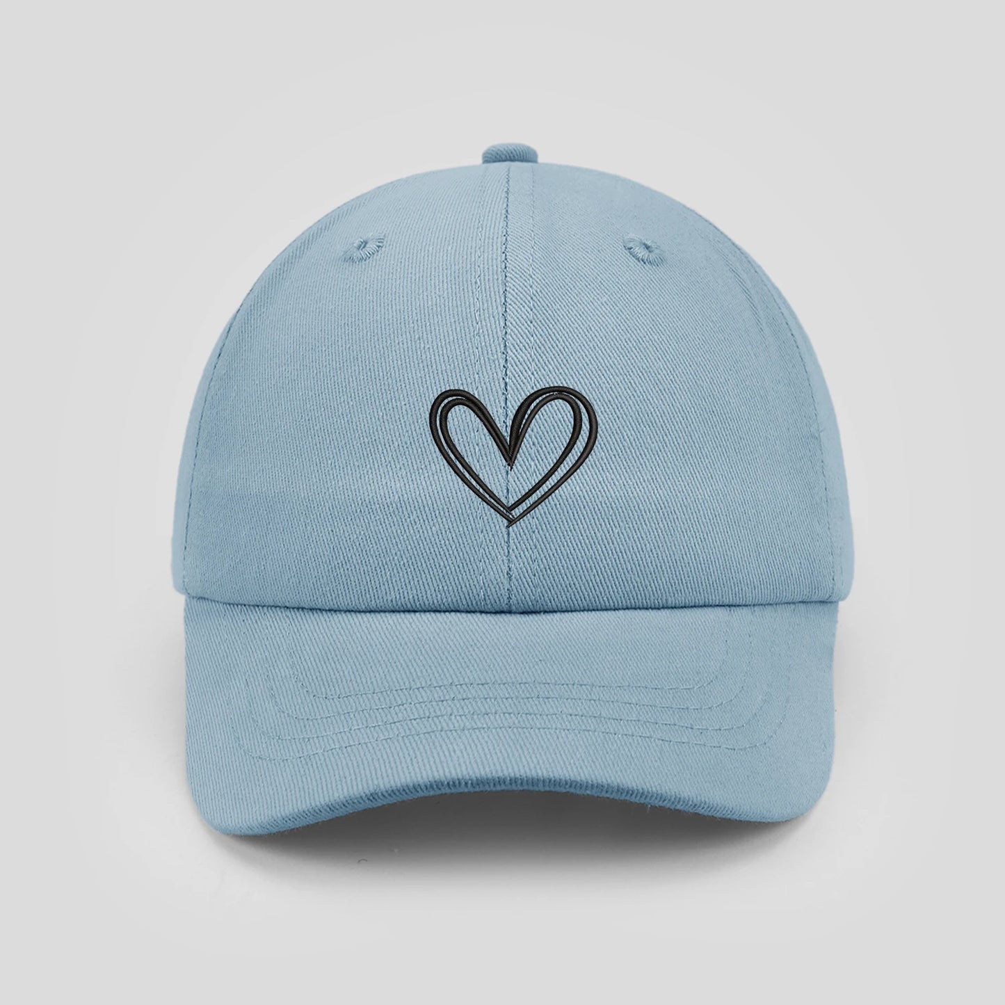 Cartoon heart-shaped Baby Baseball Cap Cute Solid Color Toddler Sun Hat with Ears Summer Adjustable Kids Boy Girl Peaked Cap ﻿