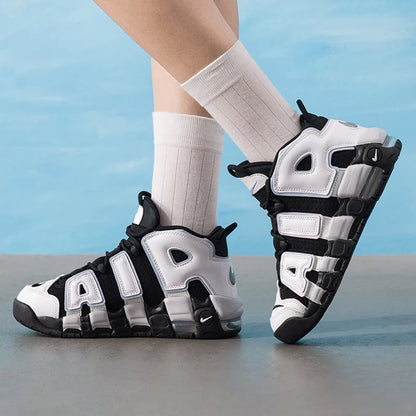 Nike (Nike) Women's Shoes Air More Uptempo (Gs) Sports Shoes Fashionable, Comfortable, Warm, Air-Cushioned Casual Shoes Dq6200-001
