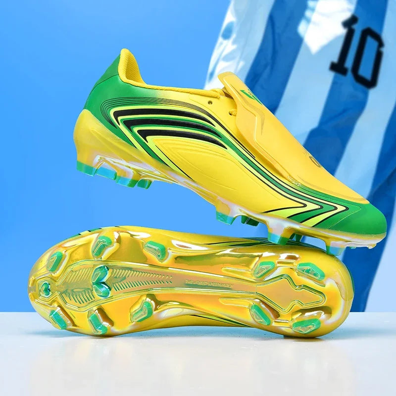 Nouvelles chaussures de football pour hommes, baskets de futsal, crampons, chaussures de football, pour terrain en herbe, montantes, pour l'extérieur, antidérapantes, pour l'intérieur, haute qualité, meilleures ventes