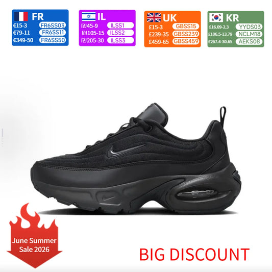 Nike Air Max Portal Low-Top Running Shoes for Women Black Comfortable, Cushioned, Durable, Breathable  HF3053007