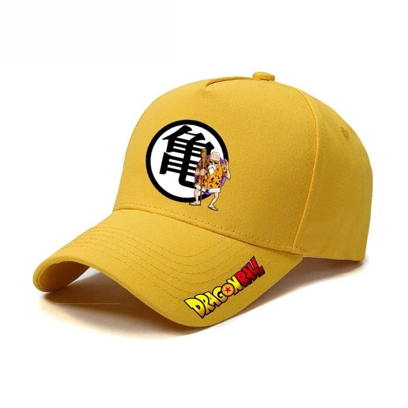 Dragon Ball Master Roshi Son Goku Kapa Kreativna visokokakovostna anime risanka s črkovnim potiskom Unisex Casual vsestranska bejzbolska kapa