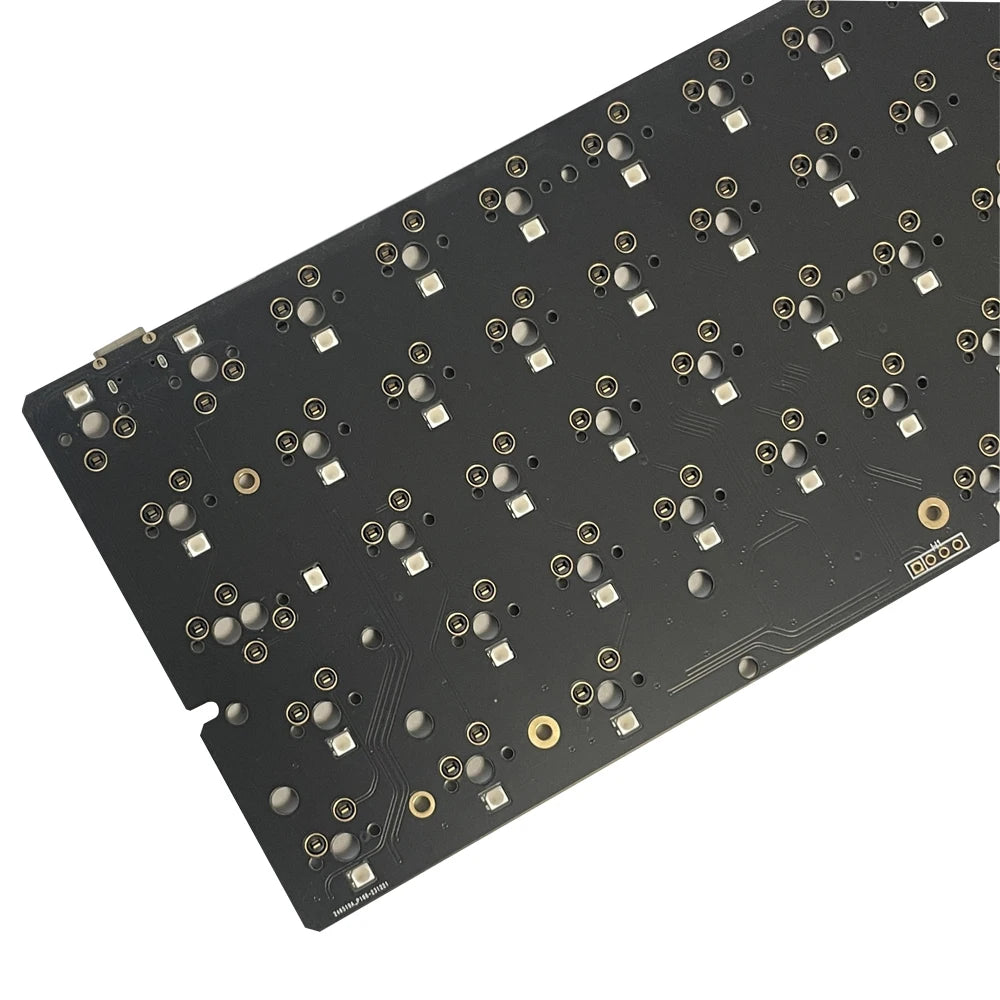Hot-Swap 64RGB Mechanical Keyboard Custom PCB Compatible With GH60 Wooting 60he RAKK PCB Kit optional