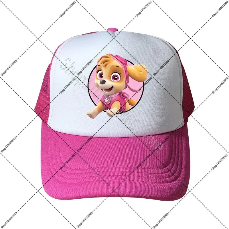 Paw Patrol-kasketter: Chase og Skye – baseballkasket til kvinder og mænd med sødt tegneserie- og anime-mønster, solhat, sommerkasketter til udendørs brug, fødselsdagsgaver