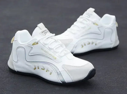 Vattentäta sneakers i PU-läder för män, lediga sportskor, lätta, andningsbara, platta och halkfria tennisskor, Zapatillas Hombre