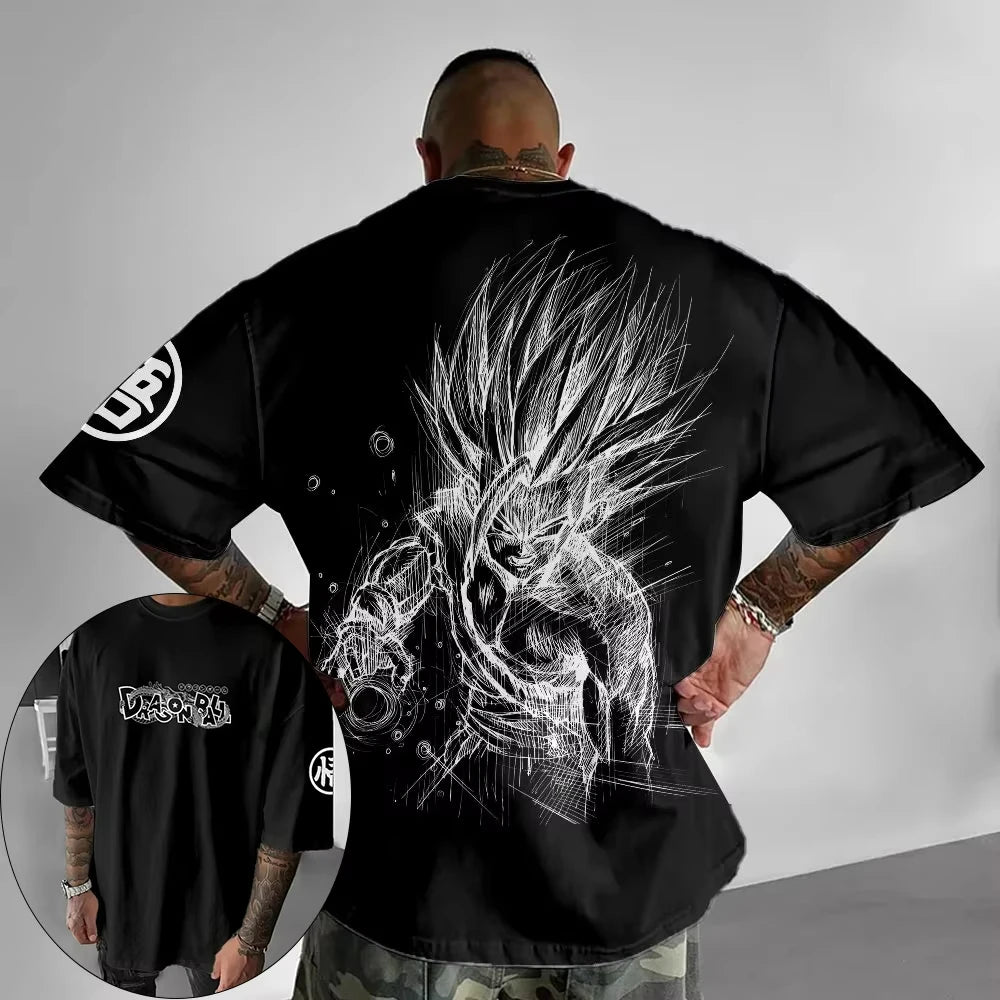 Dragon Ball Z Themed T-Shirt - Pure Cotton, Breathable & Elastic _ Comfortable & Stylish _ Great for Anime Fans Summer T Shirt