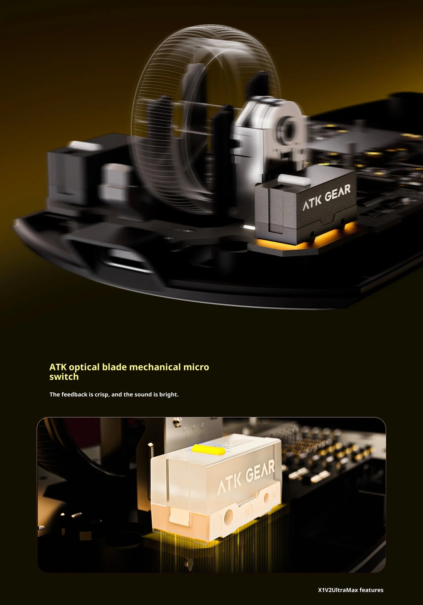 ATK X1 V2 Ultimate 2.0 Mouse Wireless Paw3950 Utrla 54g Lightweight 750ips 0.163ms Low Latency 650ips Gamer New Accessory Gifts