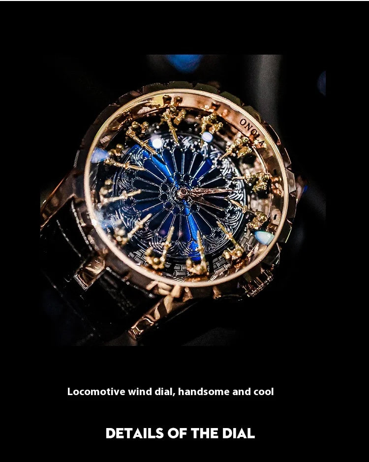 Quartz Watches for men Twelve Knights of the Round Table high quality Men's Watch man sports luxury brands waterproof men's