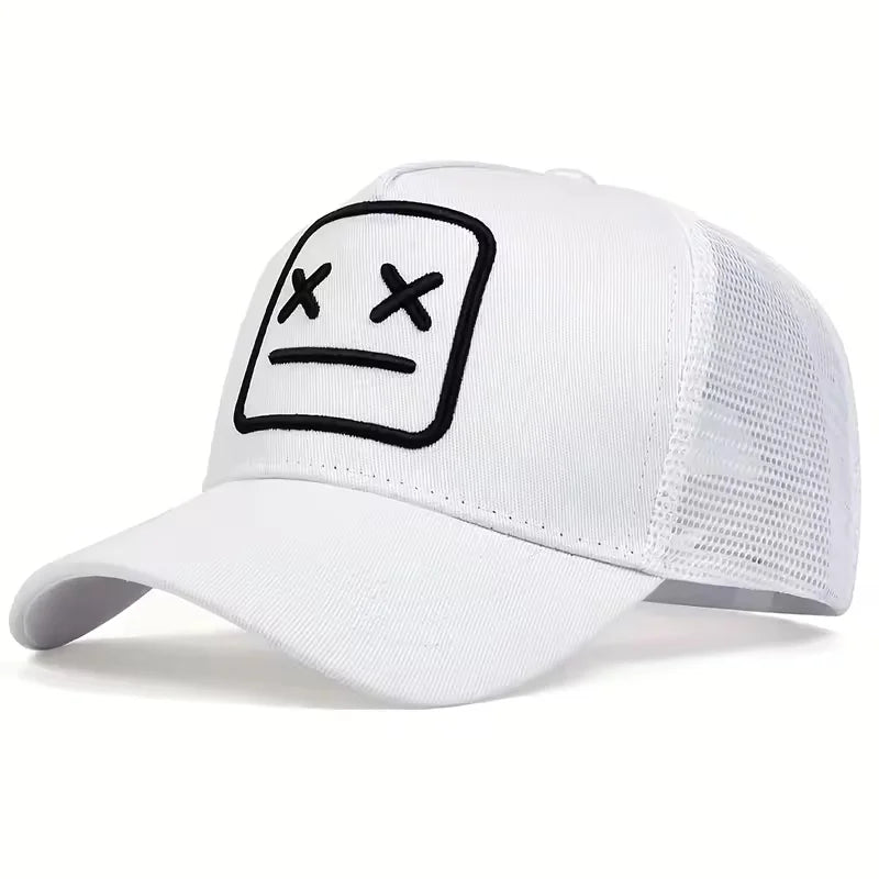 Unisex XX geborduurde baseballpetten met net, verstelbare casual petten, lente- en zomerpetten met zonbescherming voor buiten
