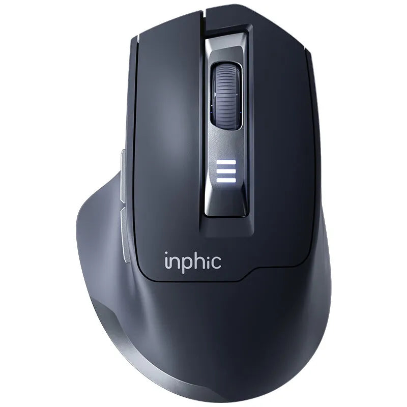 INPHIC Silent Office Mouse Battery Level Display 2400DPI Wireless Mouse Suitable for Desktop and Laptop Computers