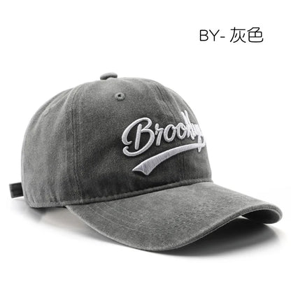 Brooklyn Baseball Caps Embroidery Breathable Retro Style Unisex Comfort Trendy Fashion Summer Hat Sun Protection Curved Brim