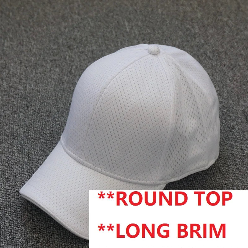 Big Head Plus Size Summer Mesh Baseball Cap for Men Women Trucker Breathable Hat Adjustable for Outdoor Sports Running