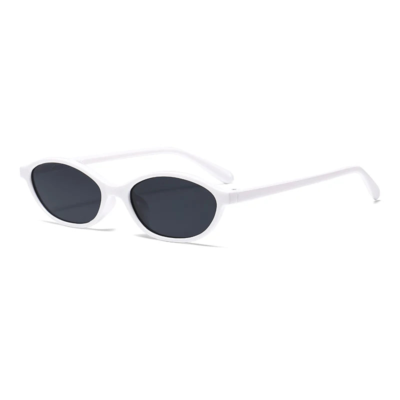 1/4pcs New Casual Elliptical Sunglasses Female Multi Color Frame Glasses Fashion Small Frame Design UV400 Sun Glasses Unisex