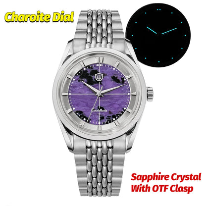 Watchdives WD1954 Classic Black Quartz Watch 36Mm Sandstone Dial VH31 Watch Luminous Waterproof Brushing 316L Steel Luxury Watch
