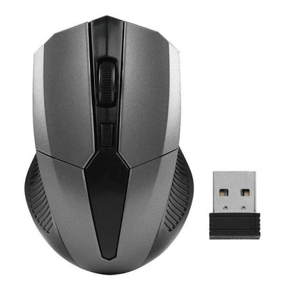 Mouse wireless 2.4Ghz 1200DPI regolabile, mouse ottico da gaming wireless per casa, ufficio, gioco, PC, computer e laptop