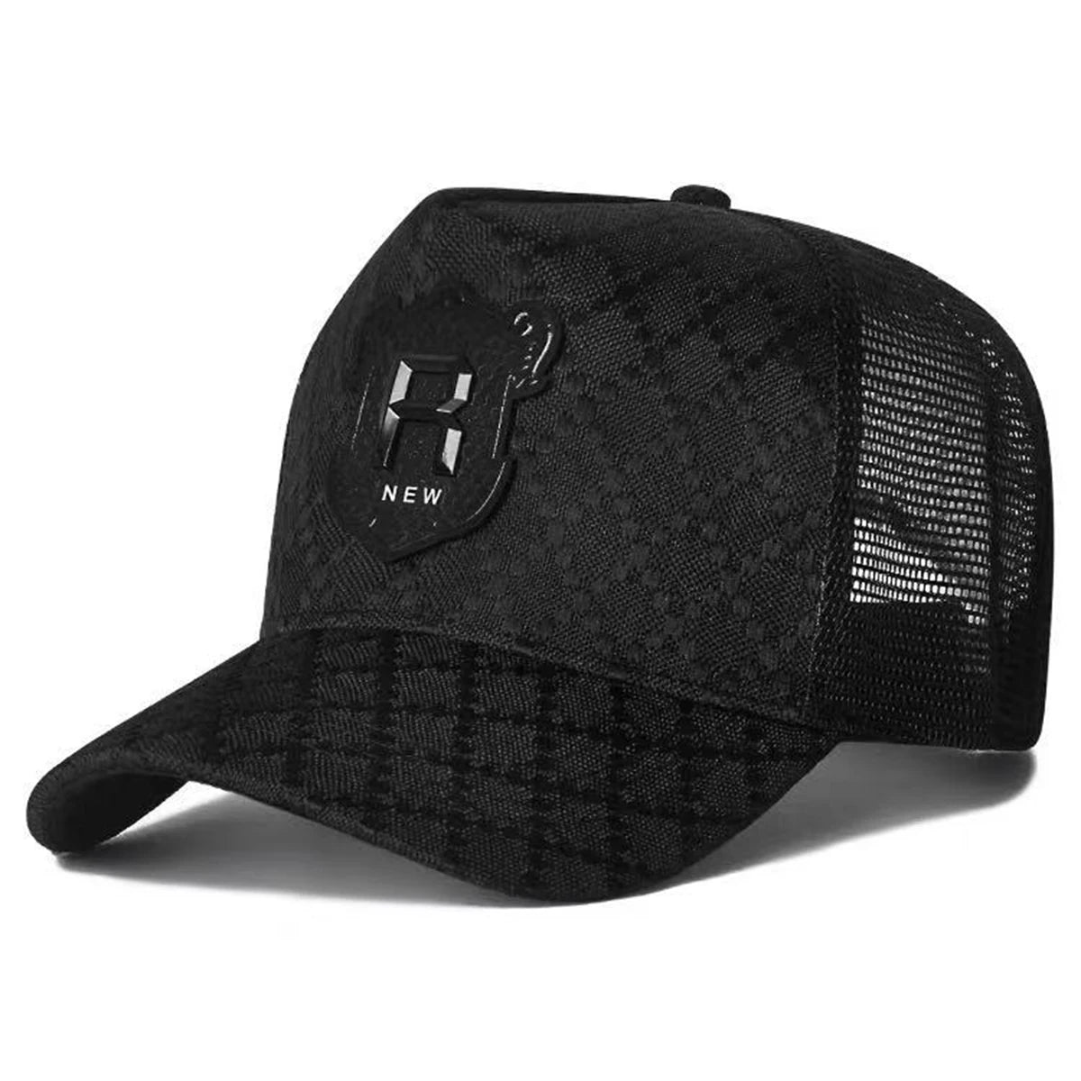 Șepci de baseball unisex cu broderie literă „R”, pentru primăvară-vară, în aer liber, reglabile, casual, cu protecție solară, șepci sportive