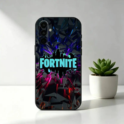 R-Royales F-Fortnite Game Phone Case Black Silicone Soft for Samsung Galaxy A73, A72, A71, A70, A53, A52, A51