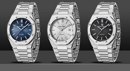 PAGANI DESIGN 8215 Men's Automatic Mechanical Watch 40MM Sapphire Stainless Steel Waterproof 10Bar Luminous C3 Reloj Hombre