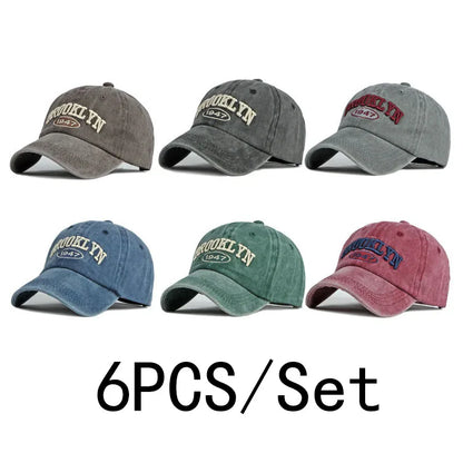 Brooklyn Baseball Caps Embroidery Breathable Retro Style Unisex Comfort Trendy Fashion Summer Hat Sun Protection Curved Brim