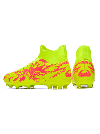 Chaussures de football pour hommes, crampons AG FG, semelles en PU absorbant les chocs et antidérapantes, pour adultes, idéales pour les entraînements de football en extérieur et les séances d’entraînement à haute in