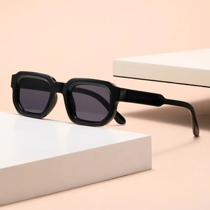 UV Protection Small Frame Square Sunglasses Punk Square Women Sun Glasses Leopard Print UV400 Retro Eyewear Photography