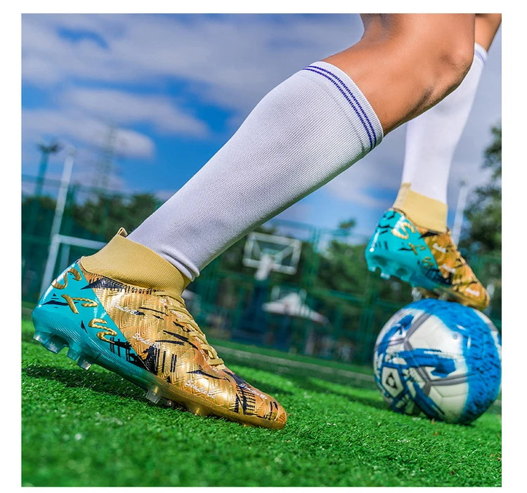 Chaussures de football professionnelles pour hommes, crampons de football FG ultralégers, baskets d'entraînement de football, chaussures de sport d'extérieur