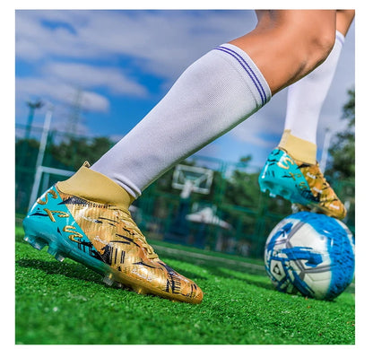 Chaussures de football professionnelles pour hommes, crampons de football FG ultralégers, baskets d'entraînement de football, chaussures de sport d'extérieur