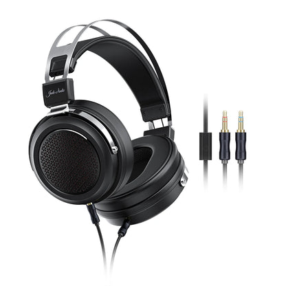 FiiO JT1 – écouteurs de Studio 3.5mm, pour enregistrer des jeux avec Microphone, pilote à diaphragmes 50mm, son HiFi