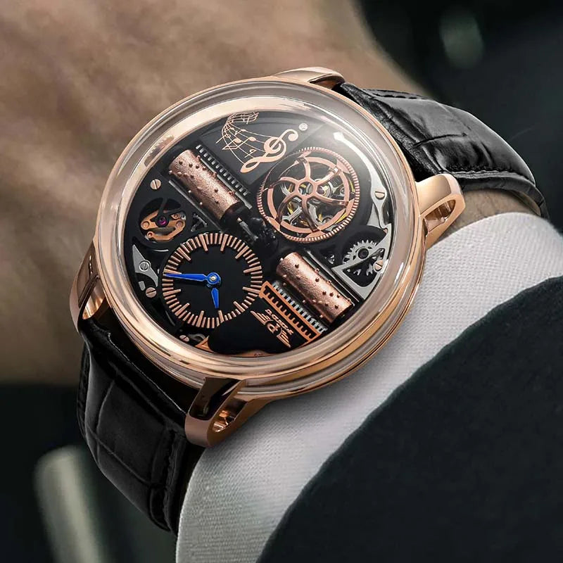 PINDU Watch New TOP Men Mechanical Watch Godfather Fashionable Classic Series 45.5MM Wristwatches Men M2791B