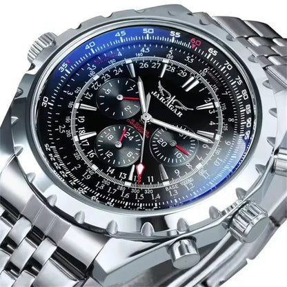 JARAGAR 212 Mechanische Automatikuhr für Herren, Business-Mode, Luxus, Wochenkalender, Herrenuhr, Premium-Geschenk, Reloj Hombre