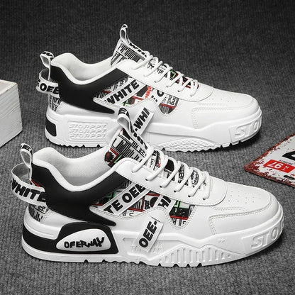 Nuove scarpe da uomo stile skateboard, sneaker estive in pelle casual fashion outdoor per running, sport, trekking e tennis, platform di lusso firmate