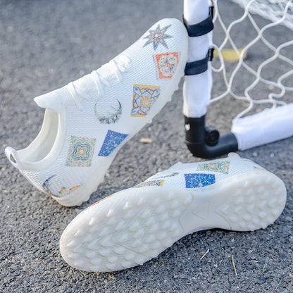 Scarpe da calcio professionali Lawn Nails resistenti all'usura, multicolore, con forte aderenza e grande equilibrio, per allenamento estivo all'aperto