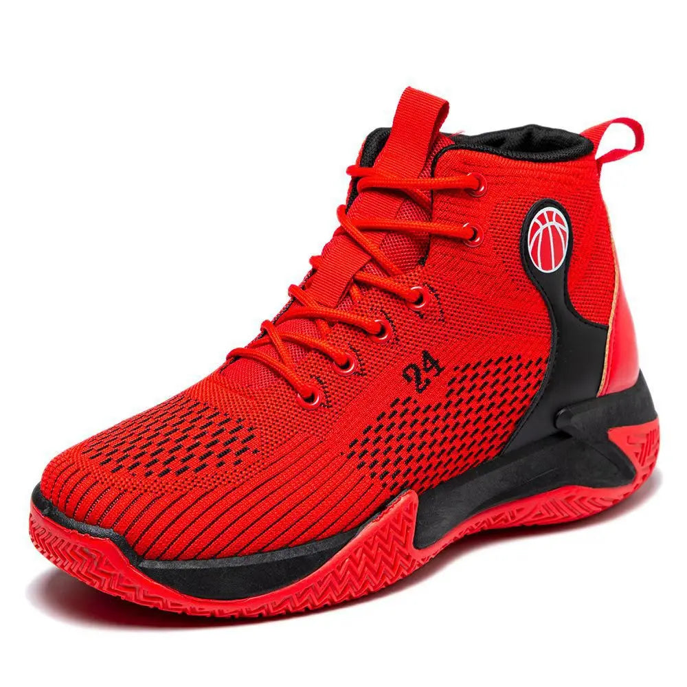 Große High-Top-Sportschuhe für Herren, lässig, atmungsaktiv und bequem, mit dicker Sohle – Basketballschuhe und Laufschuhe