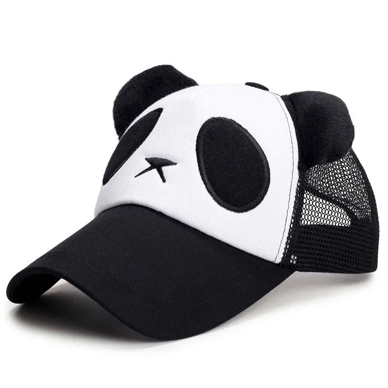 Søde sommer-baseballkasketter med panda-motiv til mænd og kvinder – bomulds-hiphop-snapback-kasketter med solbeskyttelse til drenge og piger – udendørs gorras – dropshipping