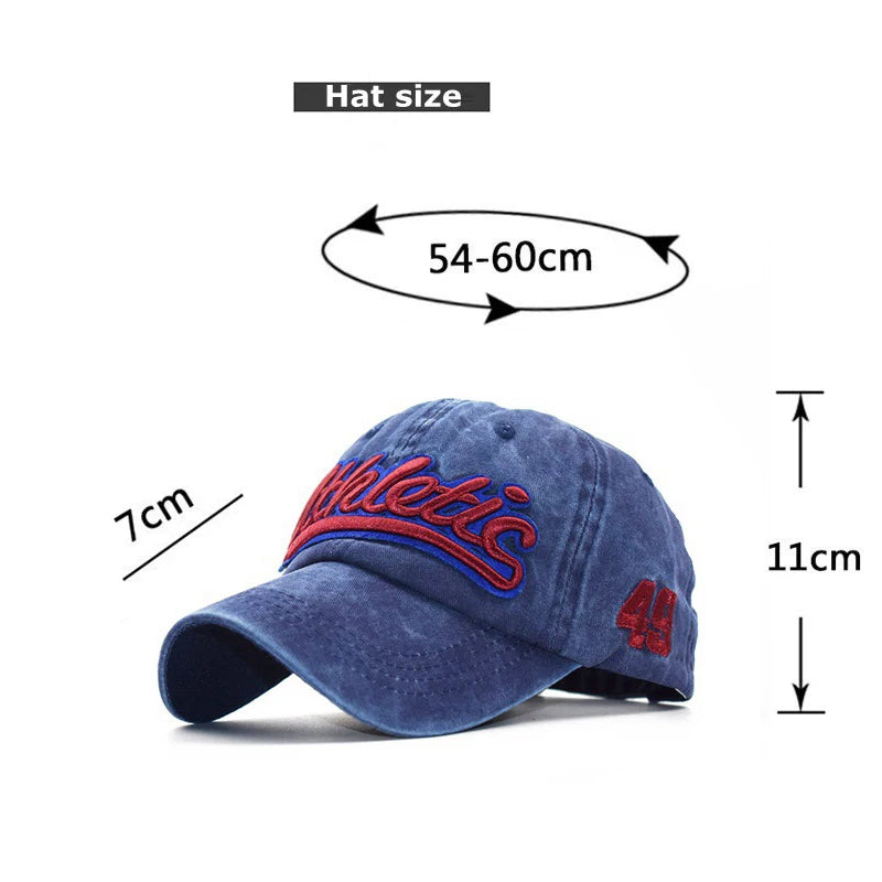 CNTANG Herre-baseballkasket Sommermode Bomuld Bogstavbroderi Hiphop-kasket Snapback Afslappet Udendørs Herre-sportskasket Justerbar