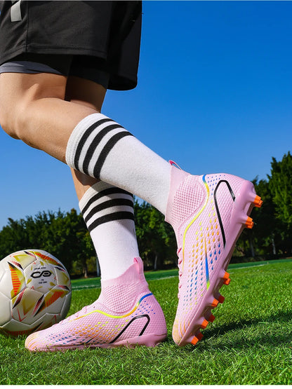 Nuevas zapatillas de fútbol para hombre, oferta destacada, botas de fútbol de alta calidad para mujer y unisex, botas de fútbol sala ultraligeras profesionales TF/FG