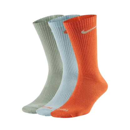 Nike 3-Pack Men's and Women's Thick-Pile Terry-Sole Sports Socks: Non-Slip, Comfortable, and Breathable SK0118-010