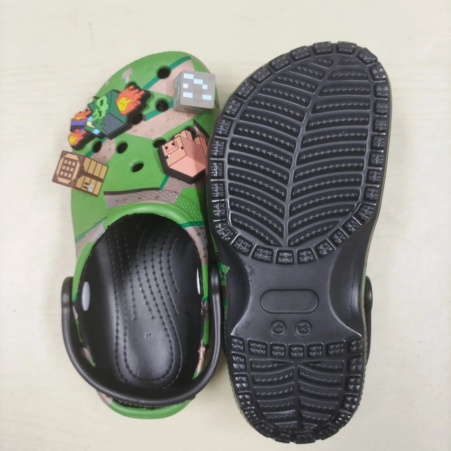Minecraft 3D World Anime Game Comfortable Lightweight Eva Hole Clogs Sandals Summer Slippers For Adult Home Beach Non Slip Gift