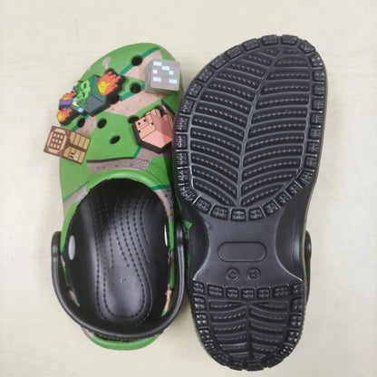 Minecraft 3D World Anime Game Comfortable Lightweight Eva Hole Clogs Sandals Summer Slippers For Adult Home Beach Non Slip Gift