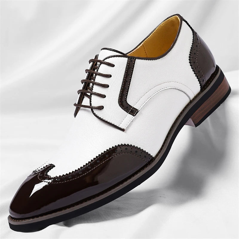 PU Leather Men's Oxford Shoes Heightened Formal Casual Shoes Business Male Suit Shoes New Design Derby Footwear Walking Sneakers