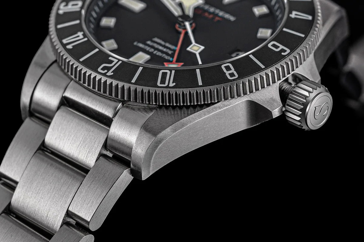SEESTERN Diver Man Watch Titanium Automatic GMT Mechanical Wristwatch NH34 Movement Sapphire Crystal 20ATM Waterproof Lume S462