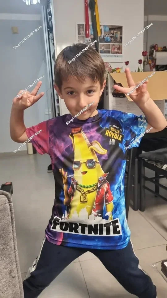 2024 New Game Zipper Hoodie, Children's Sweatshirt Fortnite Pullover Sweatshirts, Fashion Boys and Girls Clothing