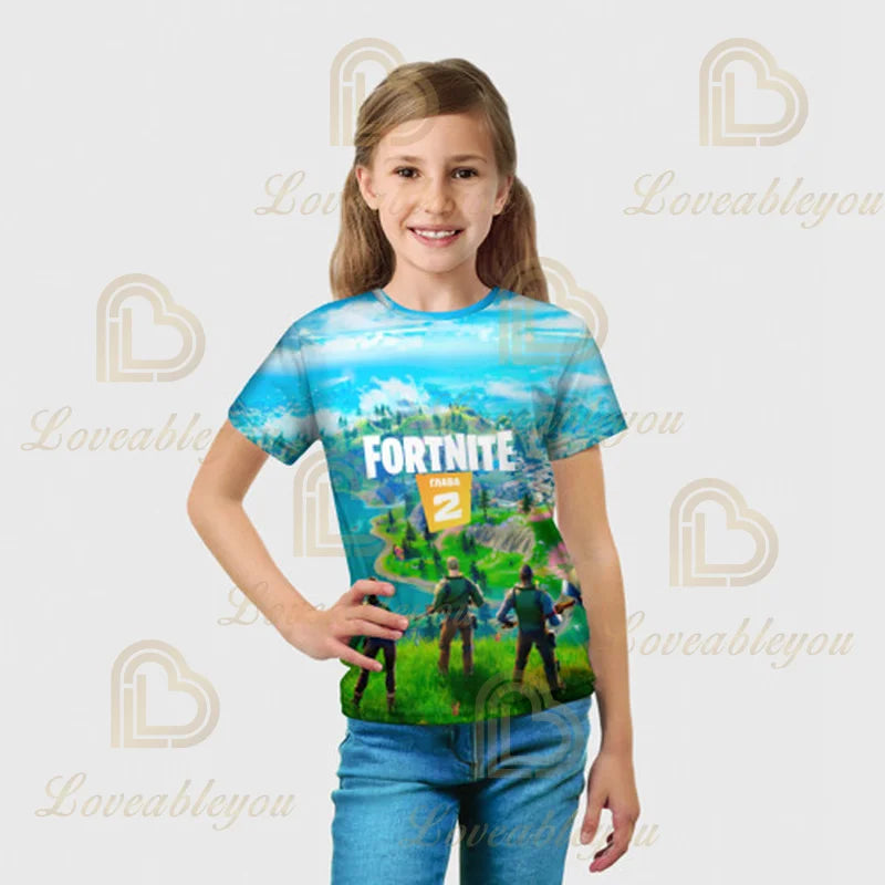 Mikina s kapucí Fortnite s 3D potiskem, plus size, mikina s kapucí / tričko pro děti, módní streetwearová mikina, ležérní bunda