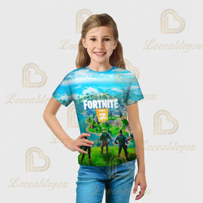 Mikina s kapucí Fortnite s 3D potiskem, plus size, mikina s kapucí / tričko pro děti, módní streetwearová mikina, ležérní bunda