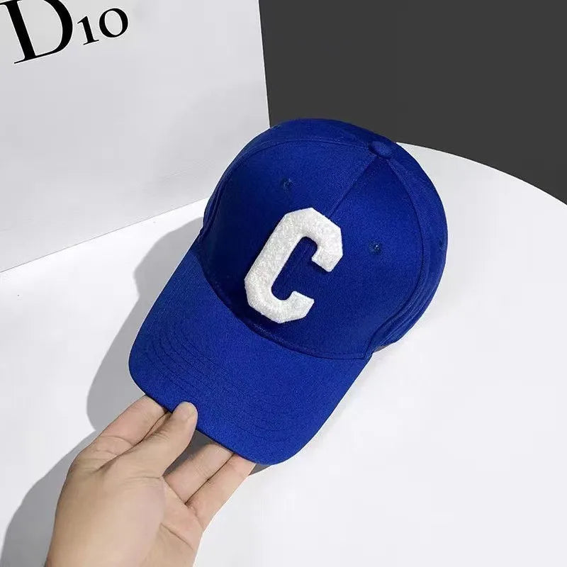 Шапки за мъже Нова бейзболна шапка с бродерия „C“ K-pop мода Шапка „Snapback“ за двойки Шапки за слънце за мъже и жени Chapeau Homme