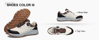 Baasploa Men Hiking Shoes Outdoor Climbing Mesh Breathable Travel Walking Shoes Male Non-Slip Wear Resistant Comfortable Sneakers
