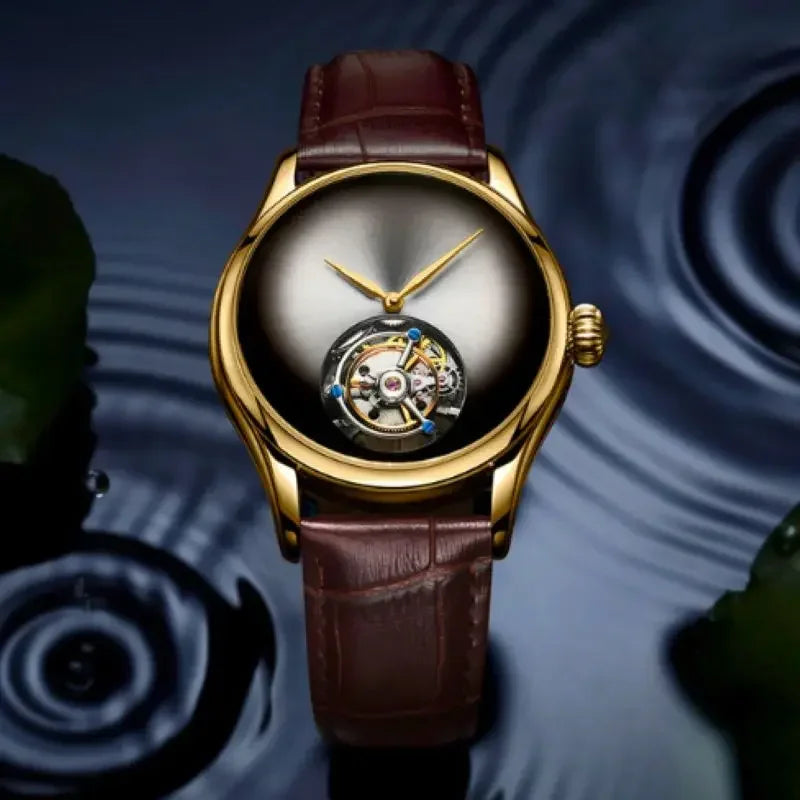 AESOP Flying Tourbillon Skeleton Watch For Men Mechanical Waterproof Mens Watches Top Brand Luxury Movement Stainless Steel 2025