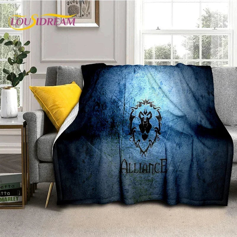 WOW, World of Warcraft  Demon Hunter, Lich King Game 3D Soft Blankets,Throw Blanket for Picnic Beds Sofa Home Bedroom Kids Gifts