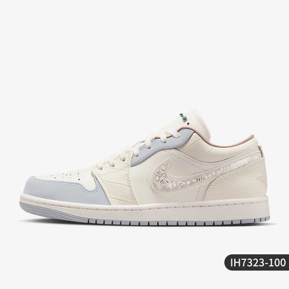 Nike Original Air Jordan 1 Low Damen-Sportschuhe, strapazierfähig, IH7323-100