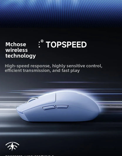 Mouse wireless MCHOSE G3 V2 PRO Bluetooth Tri Mode ergonomico e leggero per laptop, ufficio e gaming, accessori per computer