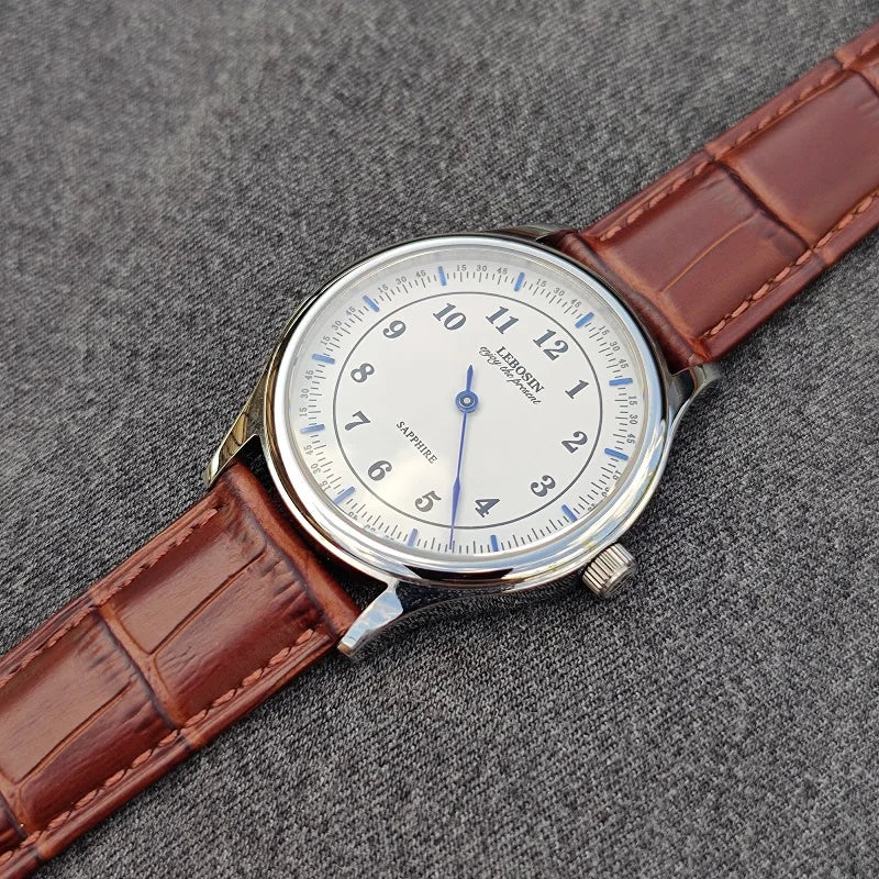 Single needle independent blue needle minimalist fashion personality sapphire mirror waterproof quartz watch for men
